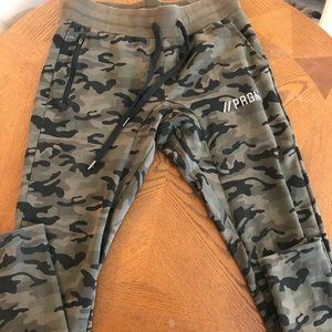 PRGN Camouflage Camo Stretch Slim Joggers Large
